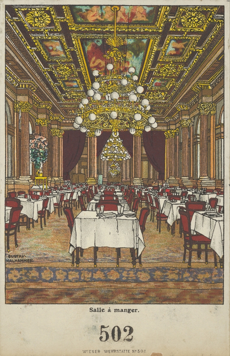 Salle á manger [Dining room] by Gustav Kalhammer
