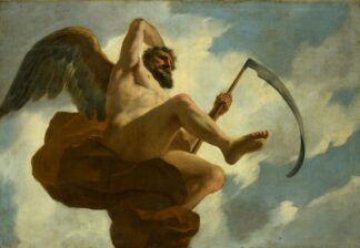 Saturnus ; Allegorische voorstelling van de verzorging van leprozen en onnozelen by Gerard de Lairesse