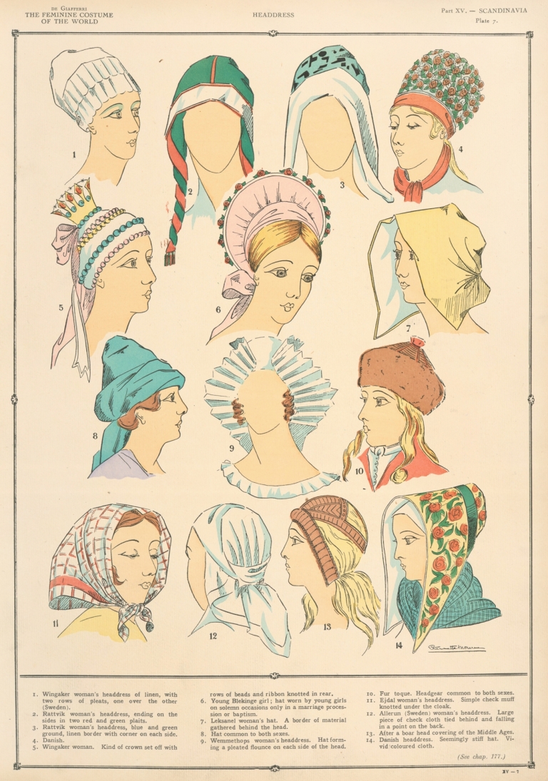 Scandinania – Headdresses by Paul Louis de Giafferri