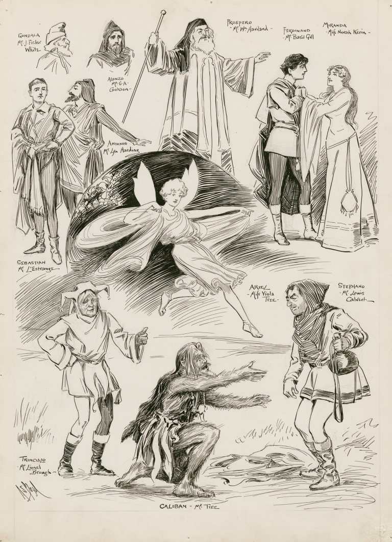 Scenes from The tempest by Alexander Stuart Boyd