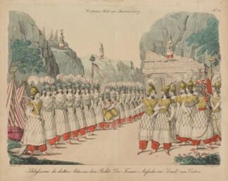 Schlussscene des dritten Actes aus dem Ballet ‘Der Frauen-Aufruhr im Serail,’ von Vestris by Johann Christian Schoeller