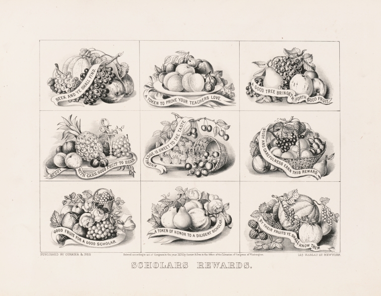 Scholars rewards by Currier & Ives.