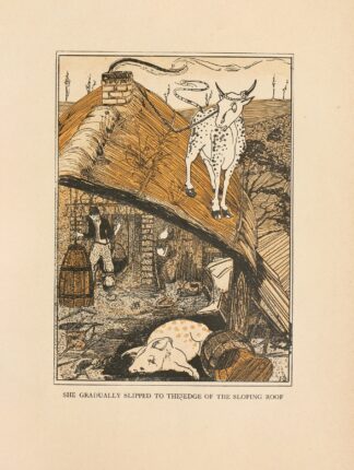 She gradually slipped to the Edge of the sloping Roof by Jean de Bosschère