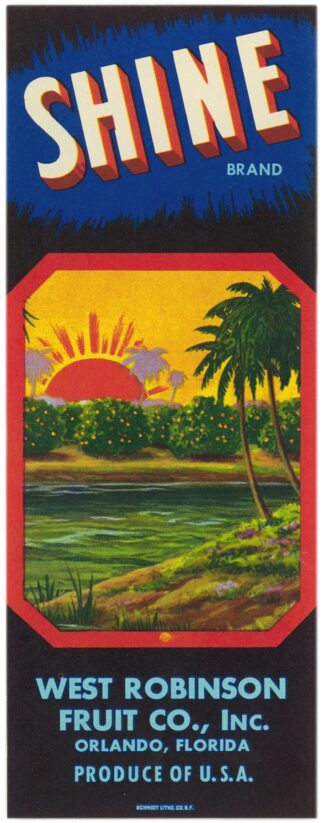 Shine Brand Fruit Label by Anonymous
