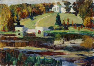 Sketch for Akhtyrka – Fall by Wassily Kandinsky