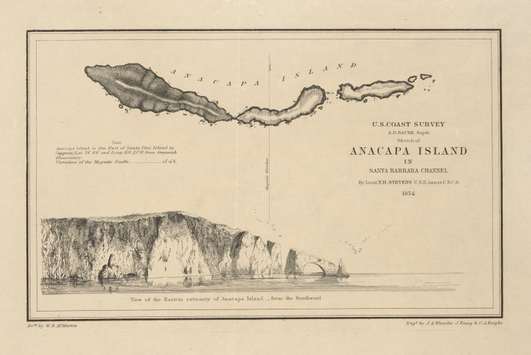 Sketch of Anacapa Island by James Abbott McNeill Whistler