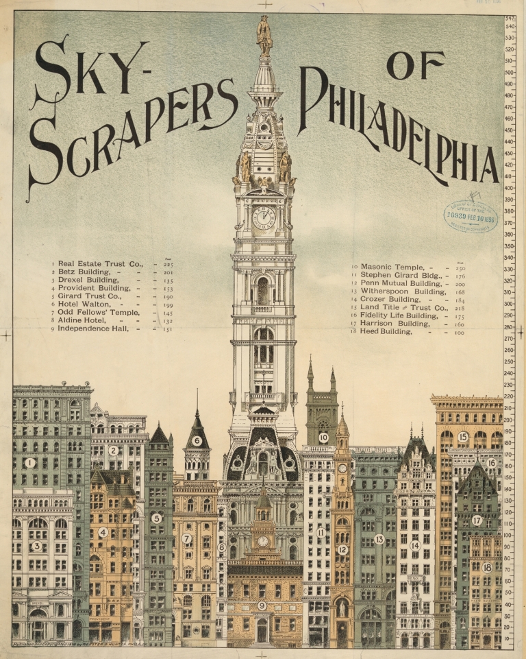 Sky-scrapers of Philadelphia by Webster & Hunter