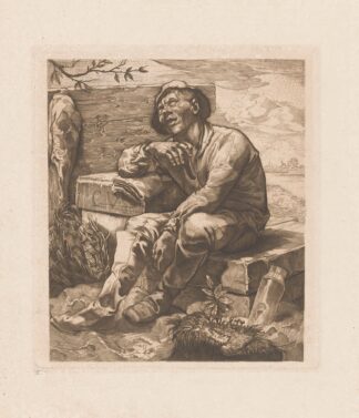 Slapende polderjongen by Johannes Josephus Aarts