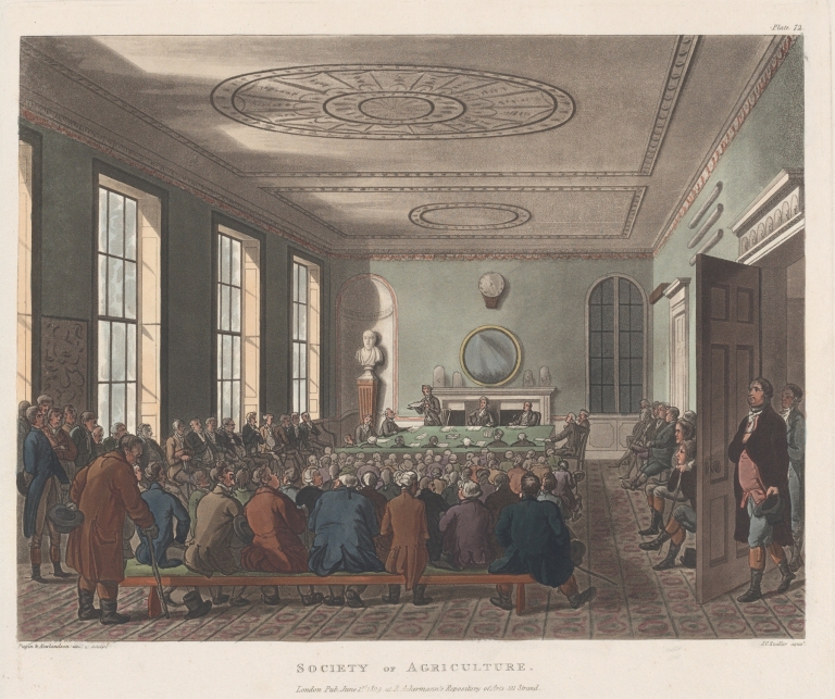 Society of Agriculture by Thomas Rowlandson