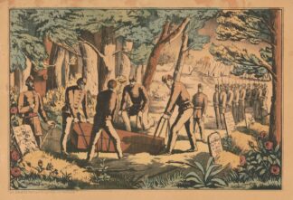 Soldiers burial by Gibson & Co. Lith