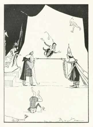 Sometimes leap over the stick, sometimes creep under it, backward and forward by Jean de Bosschère