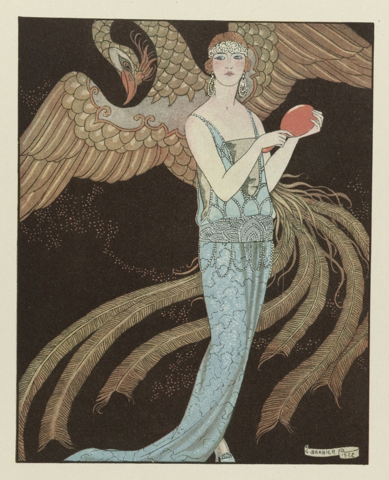 Sortilèges ; Robe du soir, de Beer by George Barbier