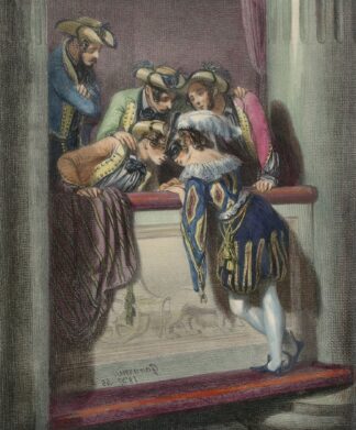 Souvenirs du Carnaval, 1837-45, No. 5 : La Loge d’avant-scèn by Paul Gavarni