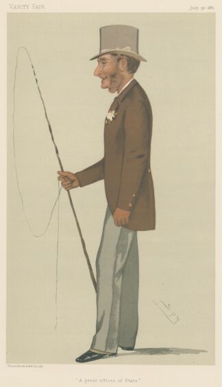 Sports, Miscellaneous; Carriages; ‘A Great Officer of State’, Lord Aveland, July 30, 1881 by Leslie Matthew Ward
