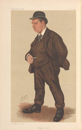 Sports, Miscellaneous; Rugby; ‘Rugby Union’, Mr. G. Rowland Hill, February 1, 1890 by Leslie Matthew Ward