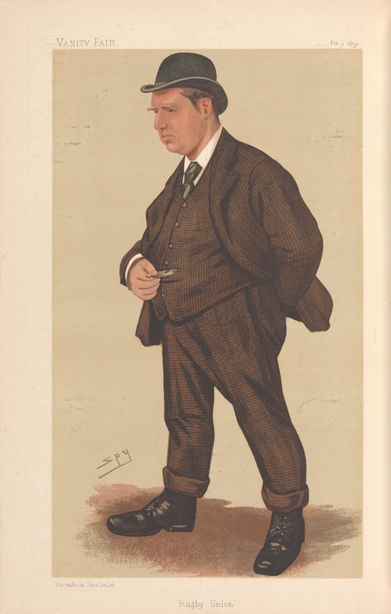 Sports, Miscellaneous; Rugby; ‘Rugby Union’, Mr. G. Rowland Hill, February 1, 1890 by Leslie Matthew Ward