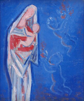 Standing Madonna with an Angel by Mikuláš Galanda