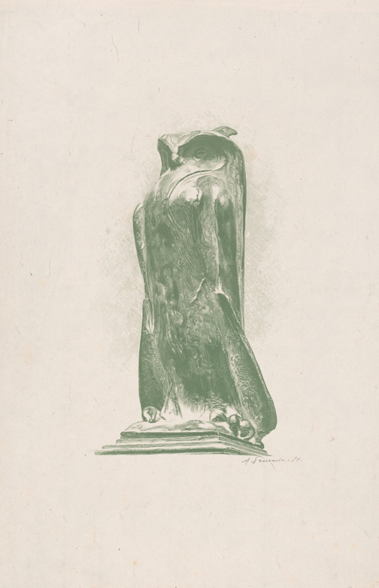 Statue of an owl by Anonymous