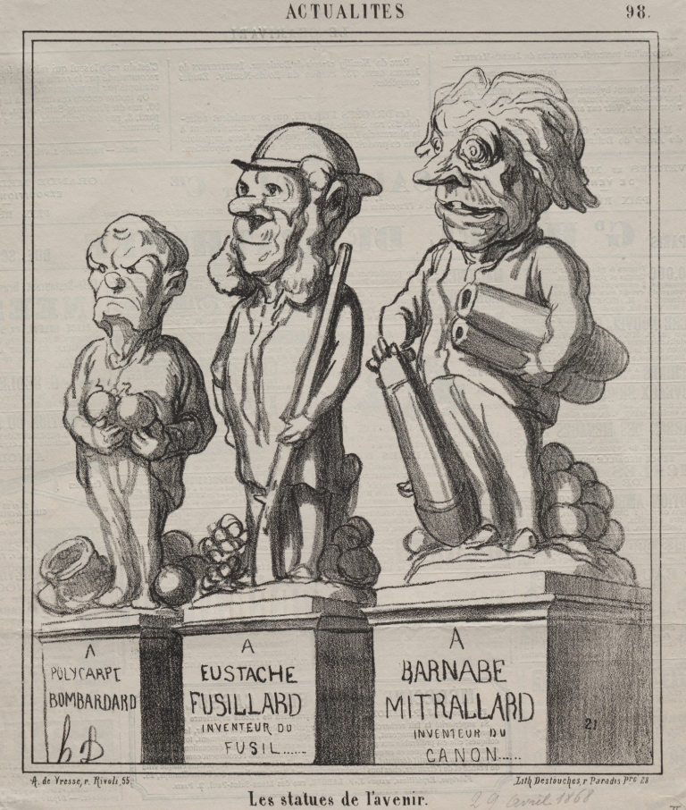 Statues of the future by Honoré Daumier