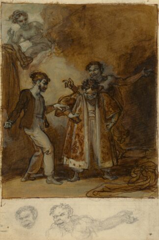 Stephano, Trinculo and Caliban with Prospero’s Magic Wardrobe by Robert Smirke