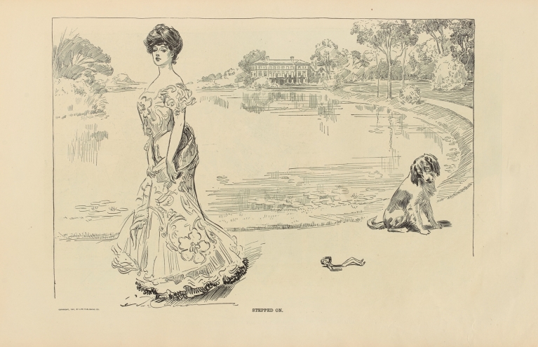 Stepped on by Charles Dana Gibson