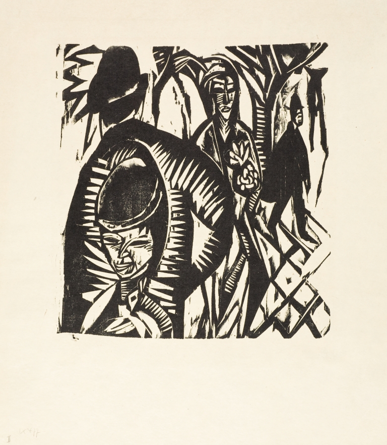 Street Scene after a Shower by Ernst Ludwig Kirchner