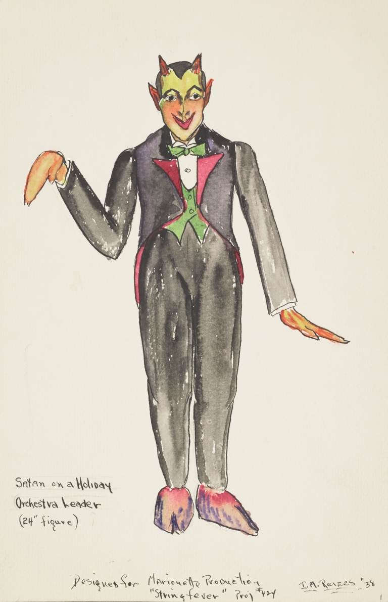 String Fever(marionette): Satan on a Holiday Orchestra Leader by Irving M. Reizes