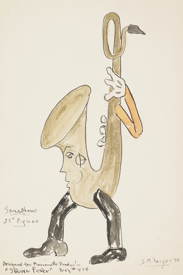 String Fever(marionette): Saxophone by Irving M. Reizes