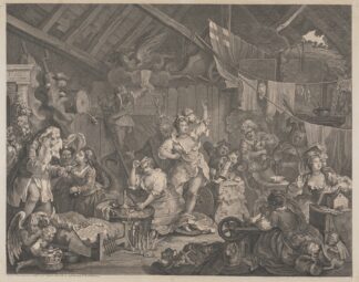 Strolling Actresses Dressing in a Barn by William Hogarth