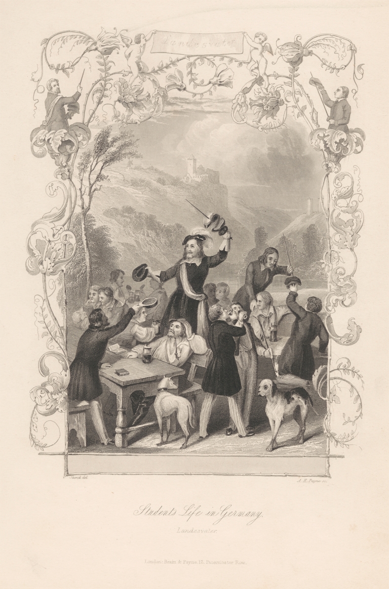 Students’ Life in Germany, Landesvater by Albert Henry Payne
