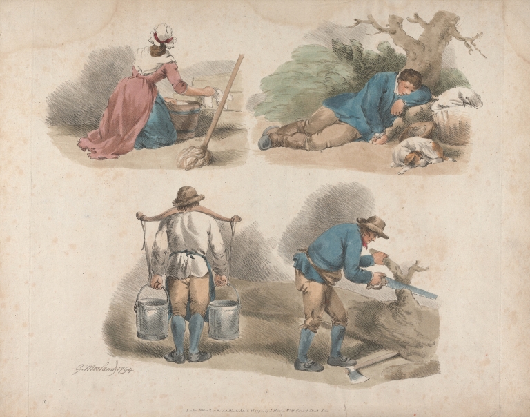 Studies of Laborers by George Morland