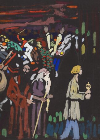 Study on ‘Panic’ by Wassily Kandinsky