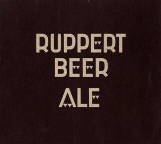 Stylized logo for Ruppert Beer by Winold Reiss