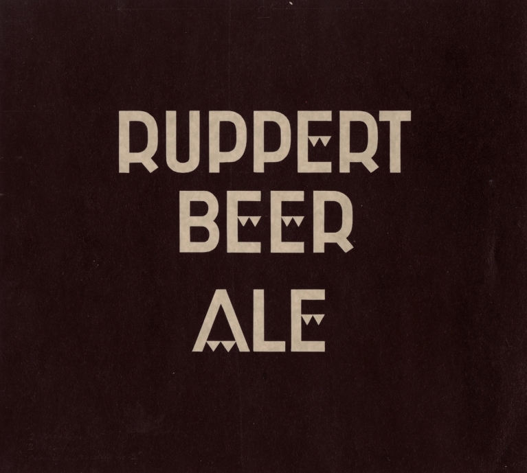 Stylized logo for Ruppert Beer by Winold Reiss