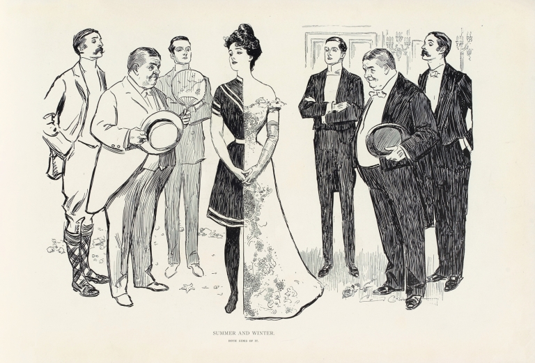 Summer and Winter by Charles Dana Gibson