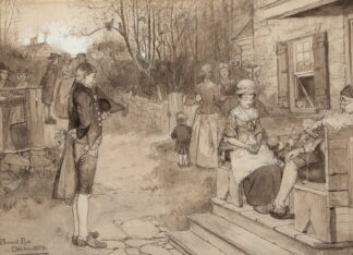 Sunday In Old Catskill by Howard Pyle