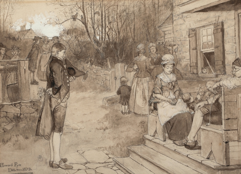 Sunday In Old Catskill by Howard Pyle
