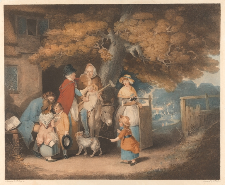 Sunday Morning, A Cottage Family Going to Church by William Redmore Bigg