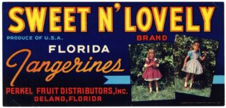 Sweet N’ Lovely Brand Florida Tangerines Label by Anonymous