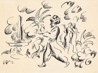 Szene aus 1001 Nacht by August Macke