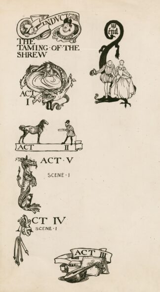 Taming of the shrew; Headings by Byam Shaw