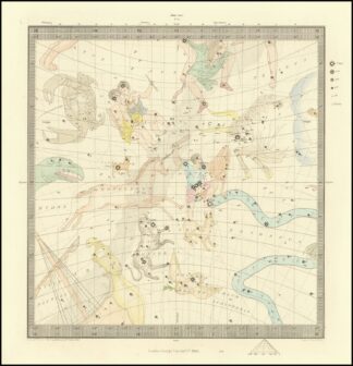 Taurus, Cancer, Orion, Gemini, Monoceros, Argo, Hydra, Canis Major, Lepus by William Barnard Clarke