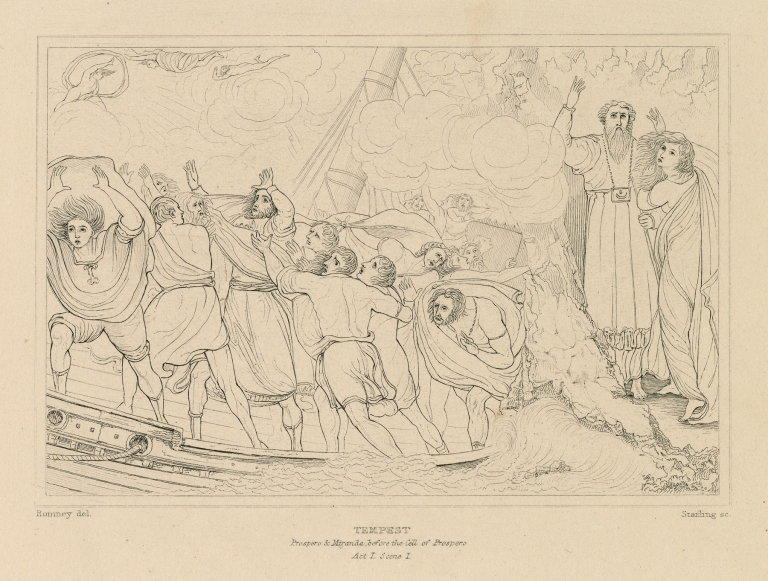 Tempest, act 1, scene 1 [i.e. scene 2], Not a soul but felt a fever of the mad by William Francis Starling