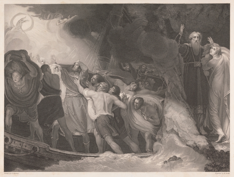 ‘Tempest’, Act I, Scene I by George Romney