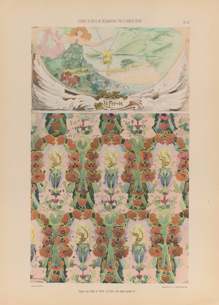 Tenture pour Foyer de Théatre; La Féerie by Claudius Denis