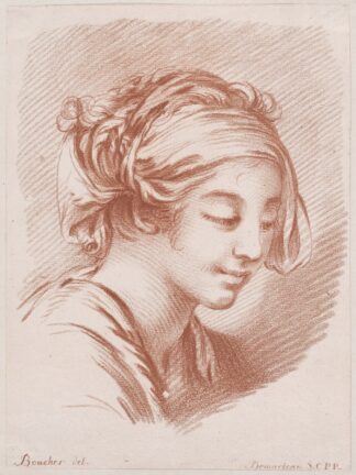 Tête de paysanne by Gilles Demarteau the Elder