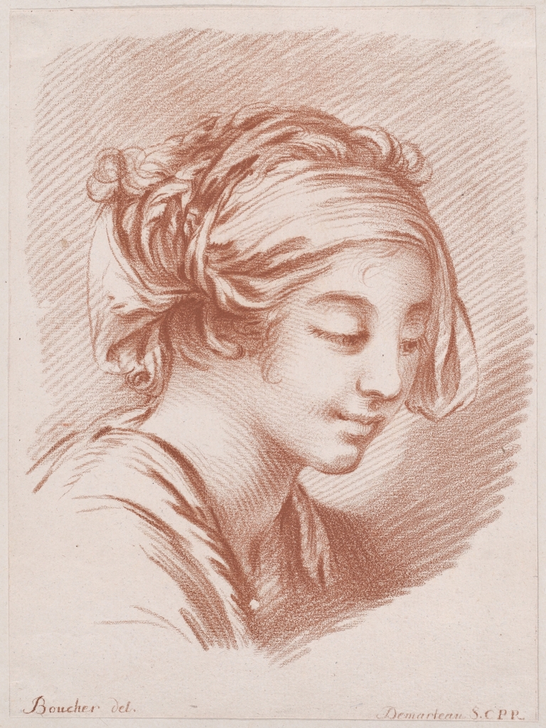 Tête de paysanne by Gilles Demarteau the Elder