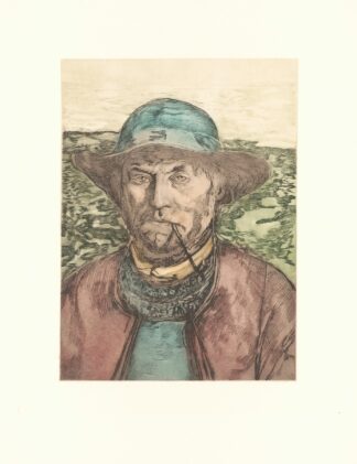 Tête de pêcheur ; portrait by Léon Bartholomé