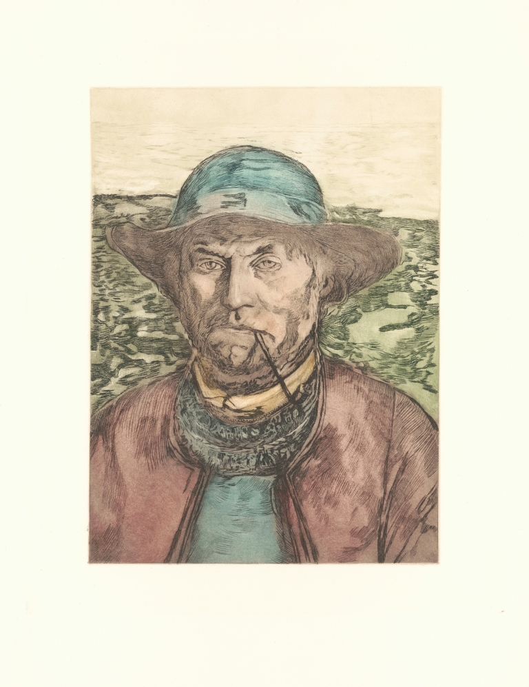 Tête de pêcheur ; portrait by Léon Bartholomé