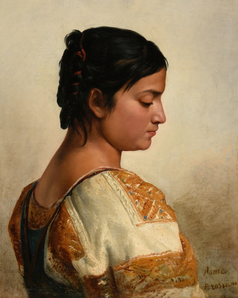 Tête de Romaine by Jacques-Raymond Brascassat